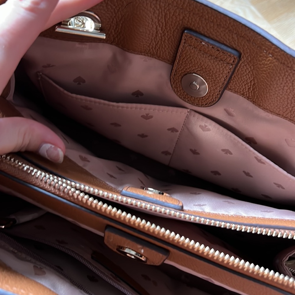 Kate Spade dark tan infinite large triple compartment tote - Picture 5 of 6